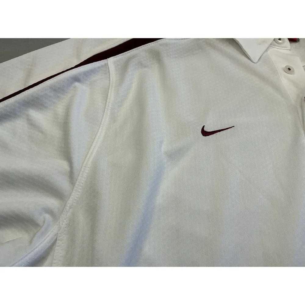 Nike Vintage Minnesota Golden Gophers Polo Shirt White Maroon XL Athletic 20709X